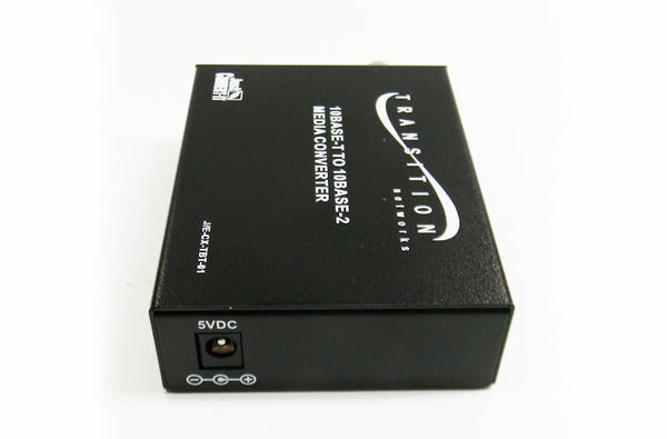 Transition J/E-CX-TBT-01 10Base-2 to 10Base-T media converter