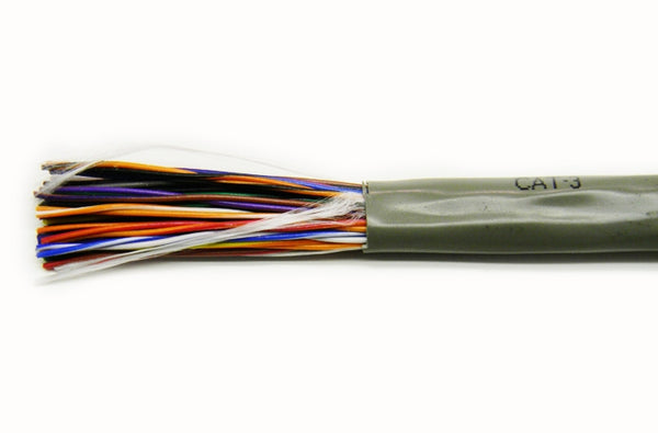 General 2133033 Cat3 25 pair grey riser cable