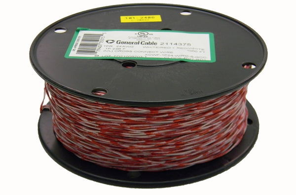 General 2114375 24 AWG 1PR Cat3 red/white cross connect
