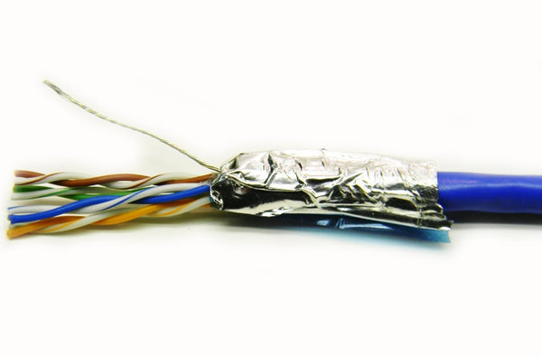 Quabbin 9668 Cat5 4 pair blue shielded patch cord cable