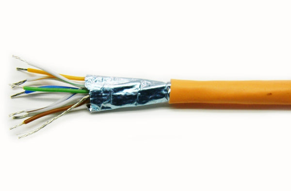 Quabbin 2903 Cat5e 4 pair F/UTP org shielded ethernet patch cable