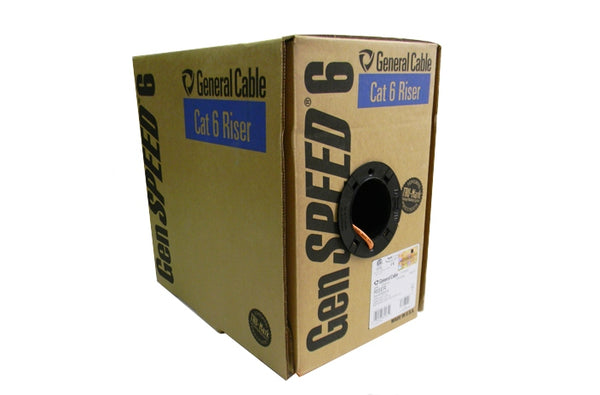 General 7133805 Cat6 4 pair UTP orange riser ethernet cable