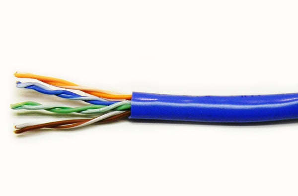 Mohawk M57553B Cat5e 4 pair UTP blue riser ethernet cable