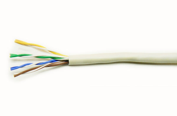 Mohawk C5e 4 pair white plenum cable