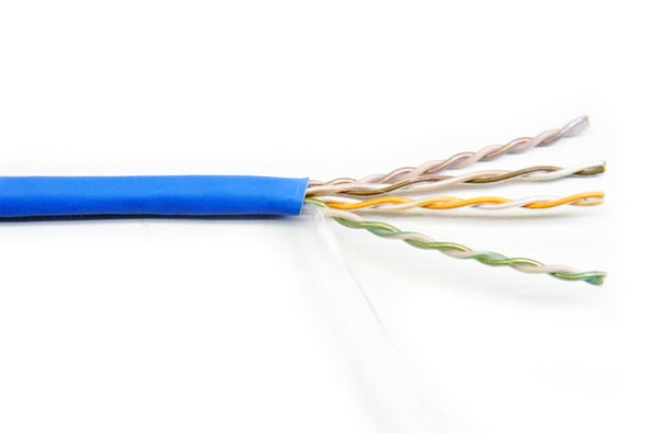 Hubbell C5ERRB Cat5e 4 pair UTP blue riser ethernet cable