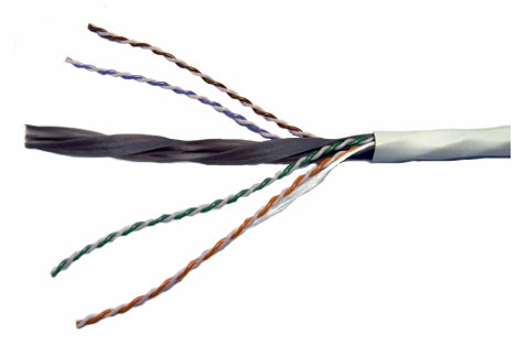 Mohawk M58651 Cat6A 4 pair UTP white riser ethernet cable