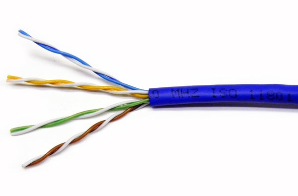 Quabbin 5506 Cat5e 4 pair UTP blue ethernet patch cable