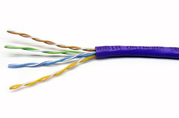 Quabbin 5507 Cat5e 4 pair UTP violet ethernet patch cable