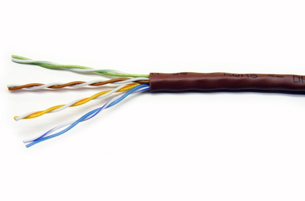 Quabbin 5501 Cat5e 4 pair UTP brown ethernet patch cable