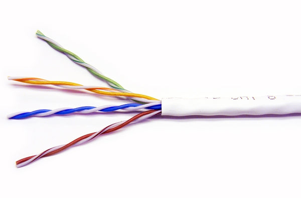 Quabbin 2209 Cat6 4 pair UTP white ethernet patch cable