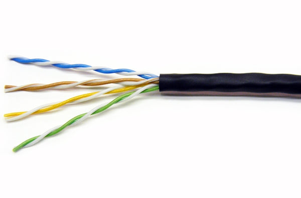 Quabbin 2200 Cat6 4 pair UTP black ethernet patch cable