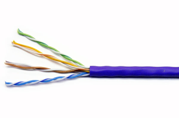 Quabbin 2207 Cat6 4 pair UTP violet ethernet patch cable