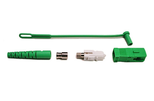 Datcom Realm SC/APC SM smplx connector for 3mm jacket.