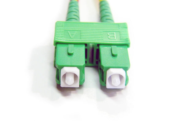 Datcom Realm duplex green clip for SC/APC connector.