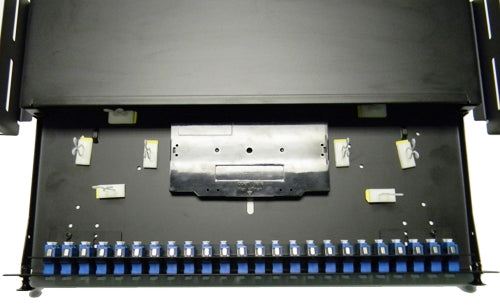 Datcom Realm 1U 24 port LC duplex fiber optic rack mount panel