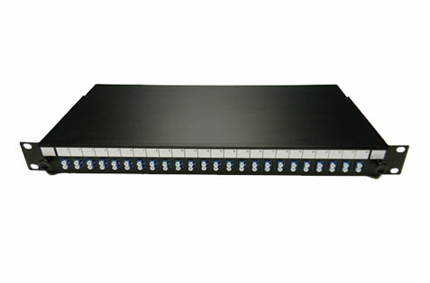 Datcom Realm 1U 24 port LC duplex fiber optic rack mount panel