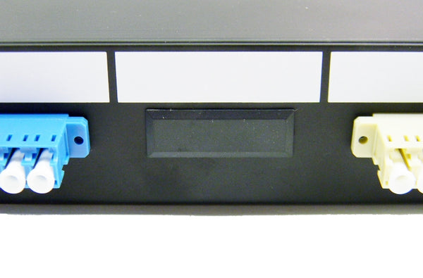 Datcom Realm blank duplex module fits into the Datcom fiber panel.