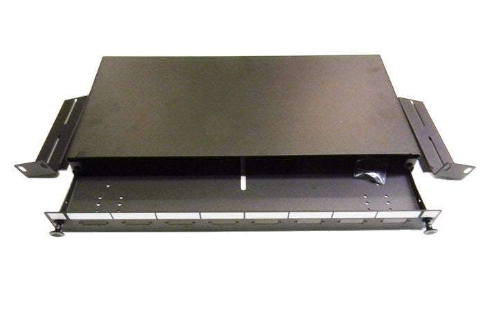 Datcom Realm 1U 8 port SC unloaded fiber optic rack mount panel