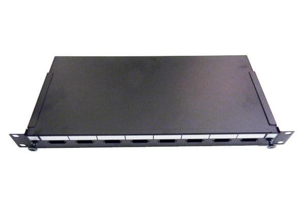 Datcom Realm 1U 8 port SC unloaded fiber optic rack mount panel