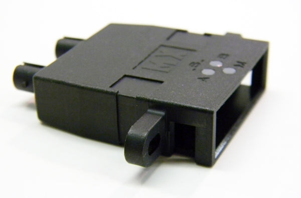 Molex Escon to ST multi and singlemode female to female adapter.