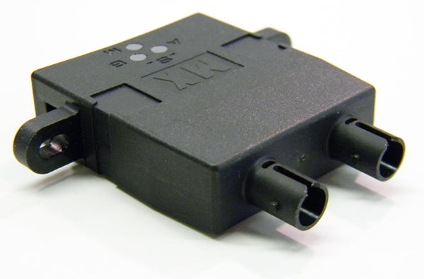 Molex Escon to ST multi and singlemode female to female adapter.