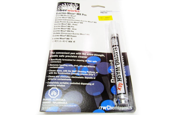 The Electro Wash MX fiber optic pen cleaner.