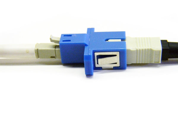 Datcom Realm LC to SC multi and singlemode f/f simplex adapter.