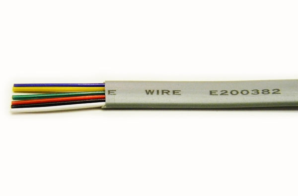 Datcom 109-2616JE  26 gauge 6 conductor silver line cord