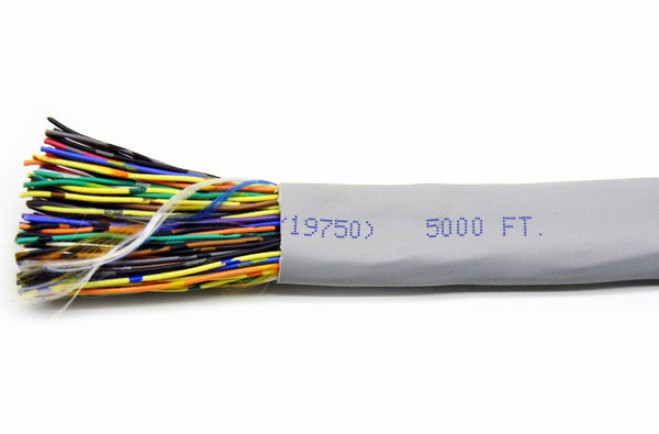 Mohawk M56126 Cat3 50 pair grey plenum cable