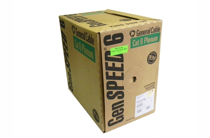 General 7131801 Cat6 4 pair UTP white plenum ethernet cable