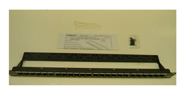 Hubbell Netselect NSPJ24 unloaded 24-port patch panel