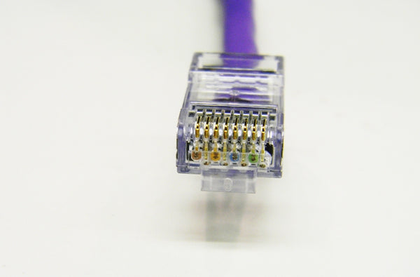 Datcom Assured Ethernet Cat5e purple patch cable x 5 feet