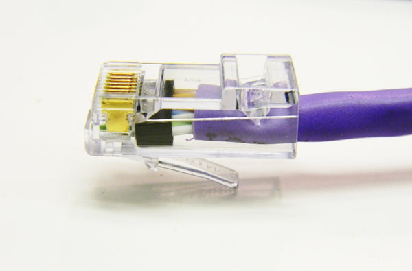 Datcom Assured Ethernet Cat5e purple patch cable x 7 feet