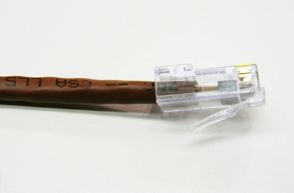 Datcom Assured Ethernet Cat5e brown patch cable x 3 feet