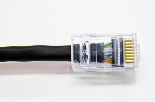 Datcom Assured Ethernet Cat5e black patch cable x 7 feet