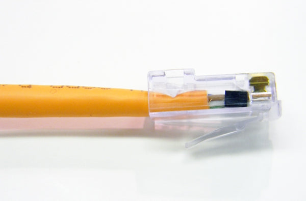 Datcom Assured Ethernet Cat5e orange patch cable x 10 feet