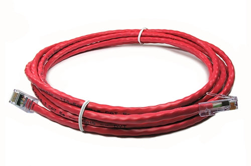 Datcom Assured Ethernet Cat5e red patch cable x 15 feet