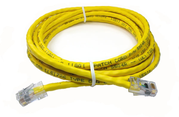 Datcom Assured Ethernet Cat5e yellow patch cable x 3 feet