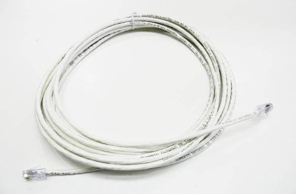 Datcom Assured Ethernet Cat5e white patch cable x 3 feet