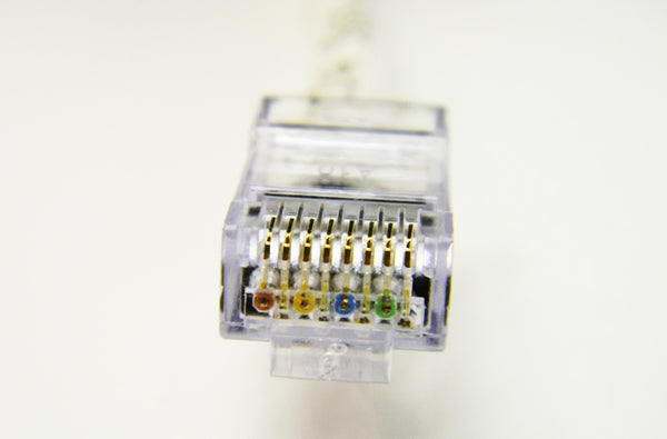 Datcom Assured Ethernet Cat5e white patch cable x 7 feet