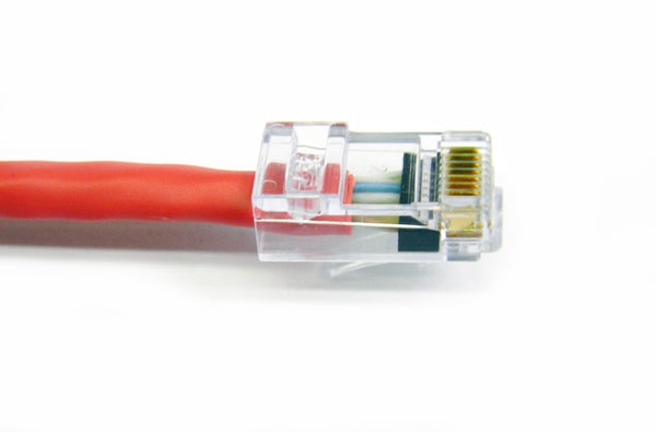Datcom Assured Ethernet Cat5e red patch cable x 5 feet