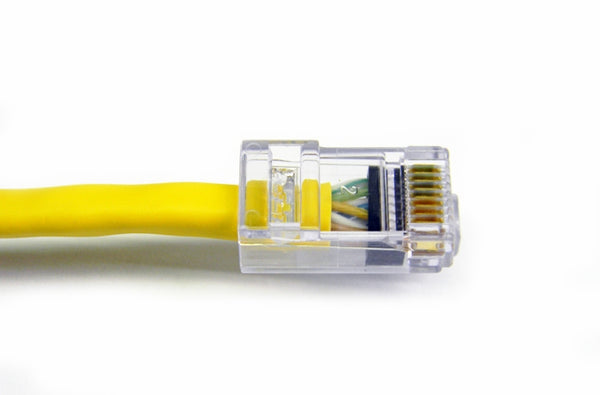 Datcom Assured Ethernet Cat5e yellow patch cable x 5 feet