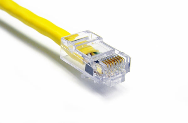 Datcom Assured Ethernet Cat5e yellow patch cable x 25 feet