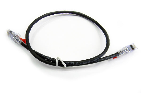 Datcom Assured Cat6 lockable black patch cord x 10 feet