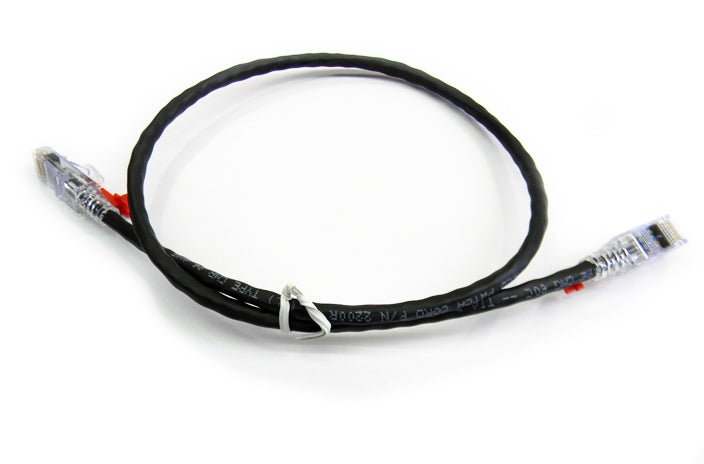 Datcom Assured Cat5e lockable black patch cable x 7 feet