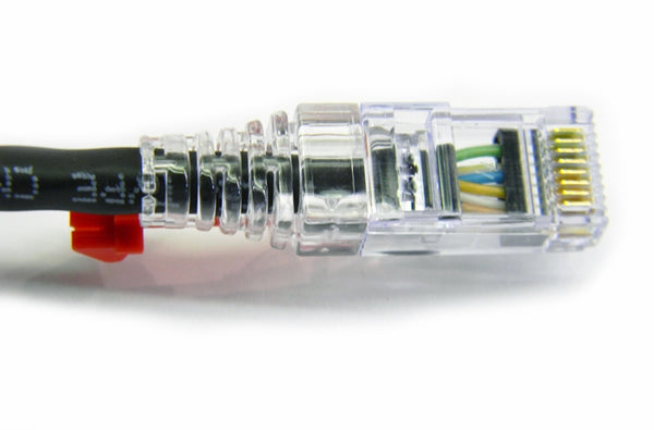 Datcom Assured Cat5e lockable black patch cable x 3 feet