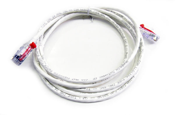 Datcom Assured Cat6 lockable white patch cord x 5 feet
