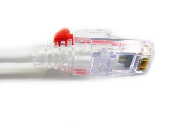 Datcom Assured Cat5e lockable white patch cable x 10 feet