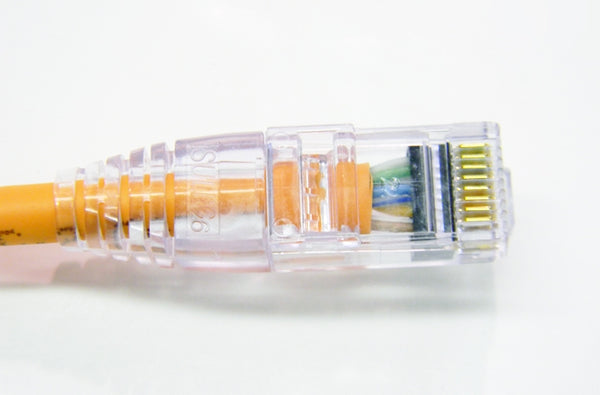 Datcom Assured Ethernet Cat6 orange patch cable x 5 feet