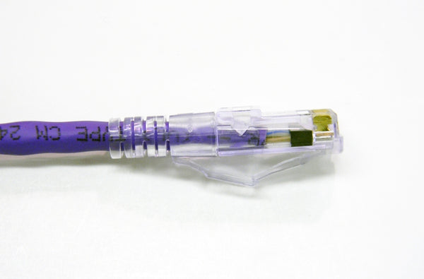 Datcom Assured Ethernet cat6 purple patch cable x 3 feet